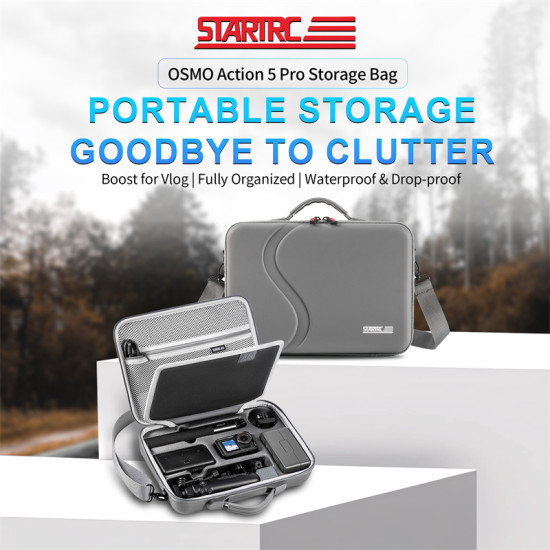 Portable storage goodbye to clutter for OSMO action 5 pro storage bag