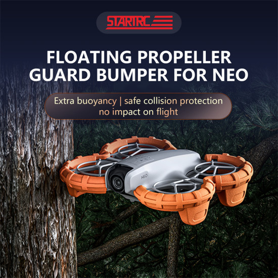 Floating propeller guard bumper for NEO