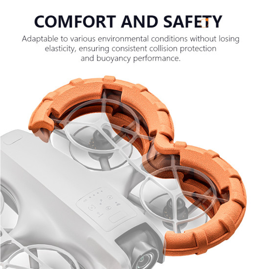 Floating propeller guard bumper for NEO