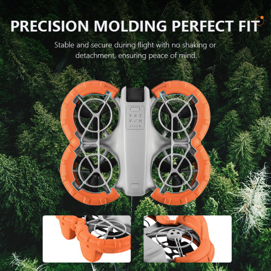 Floating propeller guard bumper for NEO