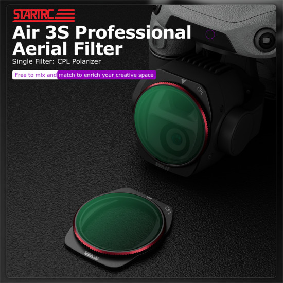 STARTRC for DJI Air 3S professional aerial filter single filter: CPL filter
