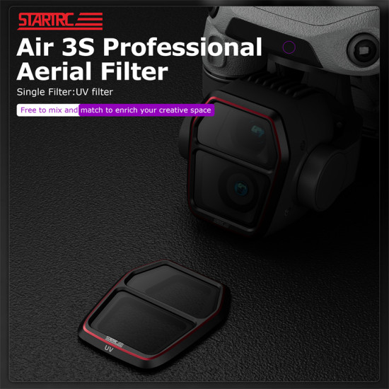 STARTRC for DJI Air 3S professional aerial filter single filter: UV filter