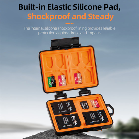 Memory card storage box
