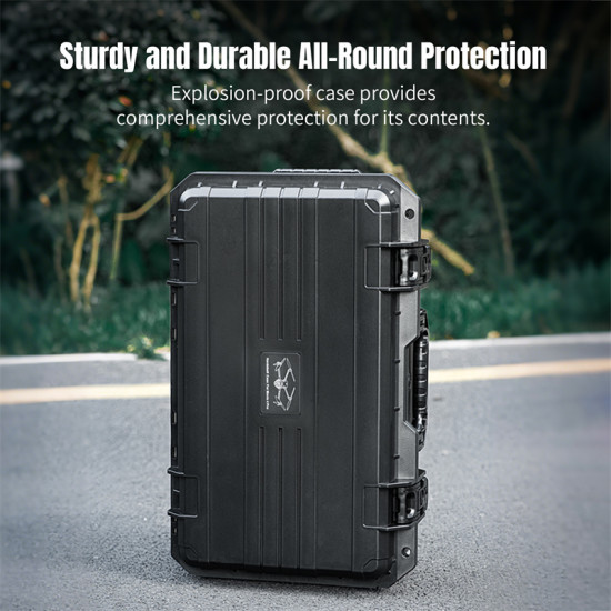 STARTRC Handheld Sealed Waterproof Trolley Case Compatible with Mavic4Pro/Mavic3/AIR3series Sturdy, Durable, All-Round Protection. Shockproof, Crush/Scratch/Dust-Resistant. Trolley Design.