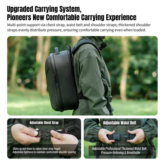 STARTRC Compatible with Mavic 4 Pro  Air 3  Air 3s Drone Hard-Shell Backpack