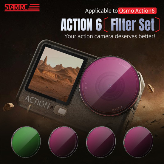 STARTRC Applicable to Osmo Action 6 Filter 4-Piece Set