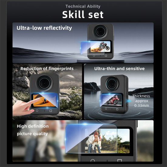 For OSMO 360 Panoramic Camera New HD Tempered Film