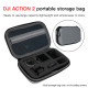 For DJI Action 2 Portable Case Accessories Bag Hard Cover Storage Box Handbag Parts Waterproof Black Nylon Grey PU