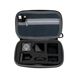 For DJI Action 2 Portable Case Accessories Bag Hard Cover Storage Box Handbag Parts Waterproof Black Nylon Grey PU
