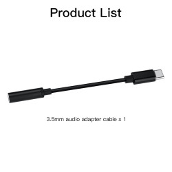 Audio Adapter Cable For DJI Action 2 Type-C to 3.5 Connection Line Interface DAC Digital Chip Adapter Cable Accessory Parts 