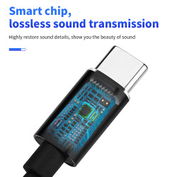 Audio Adapter Cable For DJI Action 2 Type-C to 3.5 Connection Line Interface DAC Digital Chip Adapter Cable Accessory Parts 