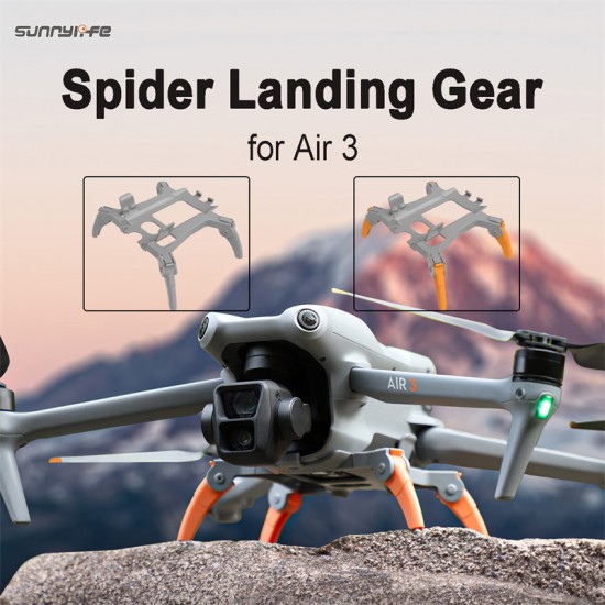Sunnylife Landing Gear Extensions Heightened Spider Gears Support Leg Protector Accessories for DJI Air 3 Drone Foot