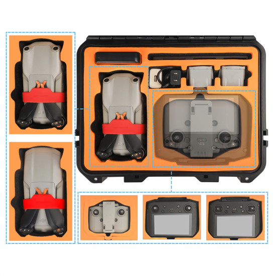 Safety Handbag Carrying Case Waterproof Hard Large Capacity Case Professional Bag Protective Accessories for Air 2S/ Mavic Air 2 Sunnylife 