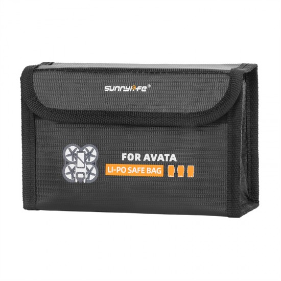 For DJI Avata Safe Battery Bag Box Case Protective Li-Po Explosion-Proof Accessories Packet Protectors Spare Set Parts Sunnylife 