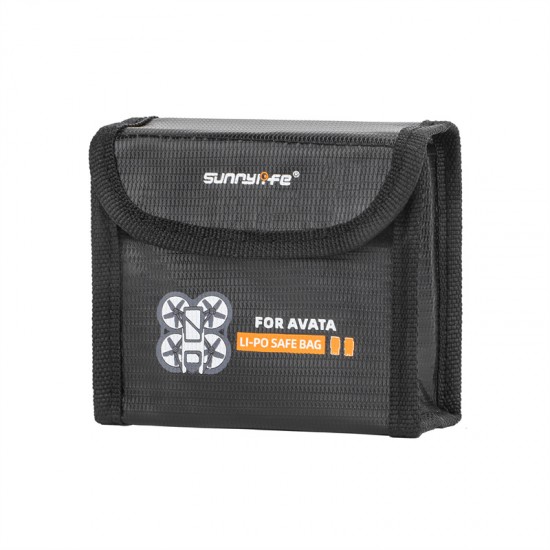 For DJI Avata Safe Battery Bag Box Case Protective Li-Po Explosion-Proof Accessories Packet Protectors Spare Set Parts Sunnylife 