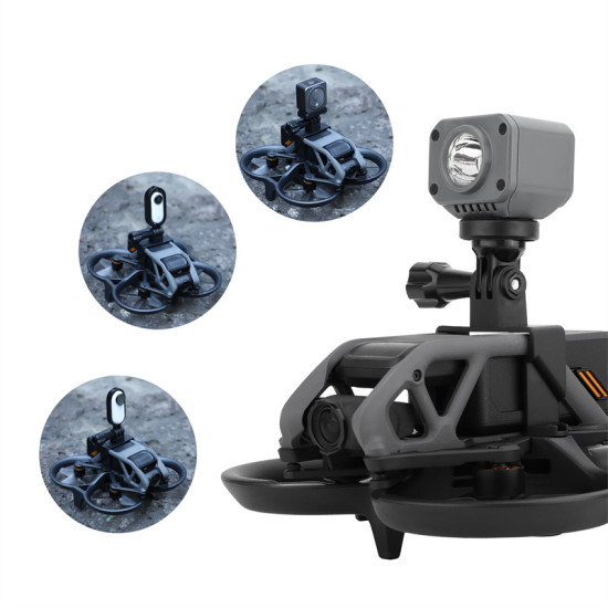 Drone Light Bracket for DJI Avata ACTION 2/ Insta360 GO 2/1Sports Camera Holder Support Camera Part Accessories Combo Sunnylife 