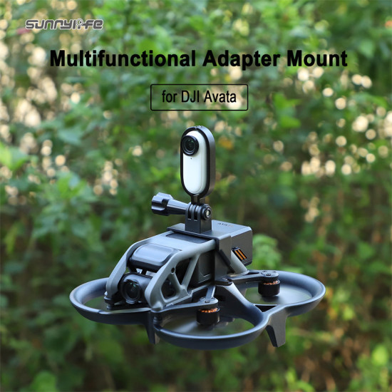 Drone Light Bracket for DJI Avata ACTION 2/ Insta360 GO 2/1Sports Camera Holder Support Camera Part Accessories Combo Sunnylife 