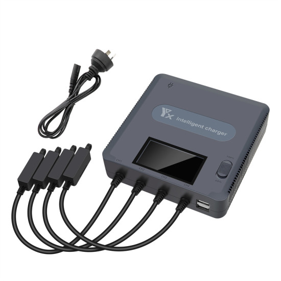 YX Digital Display Charger For DJI Mavic AIR 2/2S Use FCC UL/CE GS/BS/SAA Drone Battery 13.2V/2.0A USB Accessories Kit Combo 