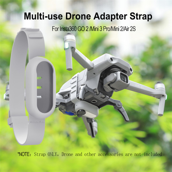 Adapter Strap For Insta360 GO 2 Drone Accessories Holder Silicone Sleeve Band Mount for Mini 3 Pro 2/Air 2S/EVO Nano Sunnylife