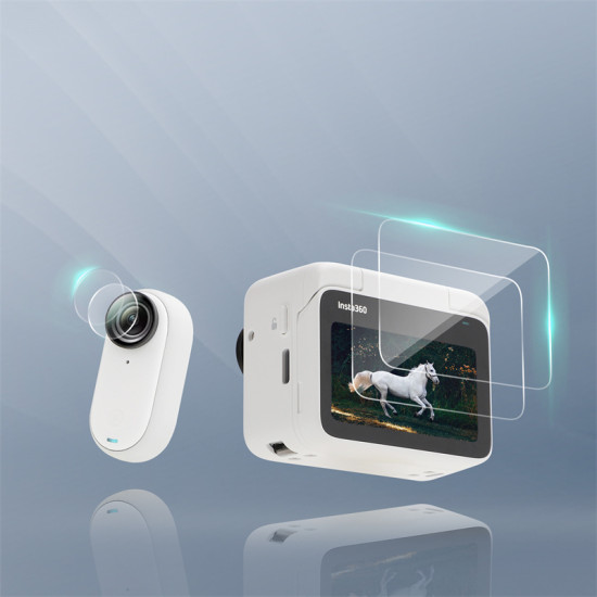 Screen Lens for Insta360 GO 3 Accessories Sunnylife Camera Tempered Glass Protector HD Clear Part Protective Film Scratch-proof