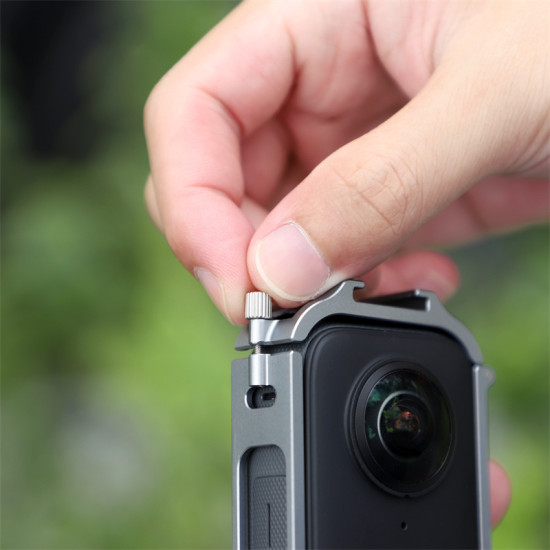 Shell Frame For Insta360 X3 Accessories Metal Cage Protective Housing Alloy Case Cold Shoe Adapter Mount Aluminum Sunnylife Part