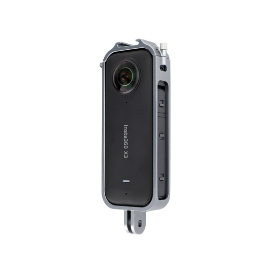 Shell Frame For Insta360 X3 Accessories Metal Cage Protective Housing Alloy Case Cold Shoe Adapter Mount Aluminum Sunnylife Part