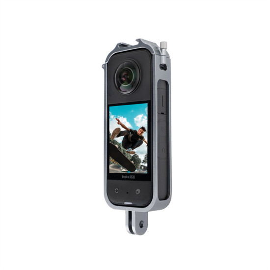 Shell Frame For Insta360 X3 Accessories Metal Cage Protective Housing Alloy Case Cold Shoe Adapter Mount Aluminum Sunnylife Part