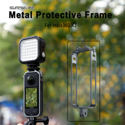 Shell Frame For Insta360 X3 Accessories Metal Cage Protective Housing Alloy Case Cold Shoe Adapter Mount Aluminum Sunnylife Part