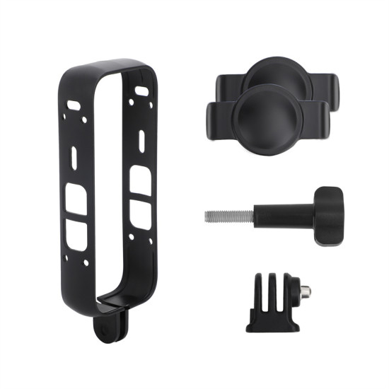 Cage Lens Cap for Insta360 X3 Housing Case Frame Sport Camera Plastic Adapter Protective Bracket Holder Accessories Sunnylife 