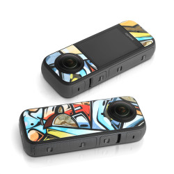 For Insta360 X3 Camera Sticker Colorful PVC Decals Protective Skins Film Scratch-proof Full Accessories Security Set Sunnylife 