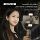 For DJI OM 5/4/4 SE Two-way LED Video Light with Charging Case Tri-color Dimmable Portable Fill Lamp Photography Sunnylife L375 