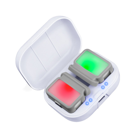 For DJI OM 5/4/4 SE Two-way LED Video Light with Charging Case Tri-color Dimmable Portable Fill Lamp Photography Sunnylife L375 