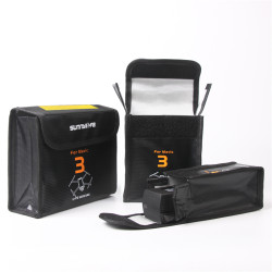 For Mavic 3 Battery Safe Bag Protective Li-Po Safe Bag Explosion-proof Accessories Sunnylife Protectors Spare Parts Black