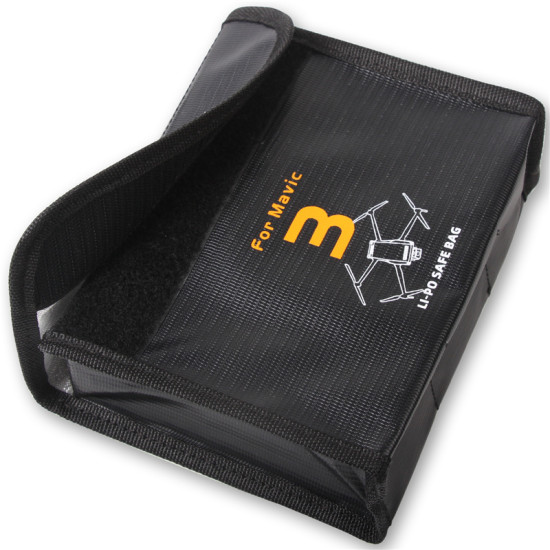 For Mavic 3 Battery Safe Bag Protective Li-Po Safe Bag Explosion-proof Accessories Sunnylife Protectors Spare Parts Black