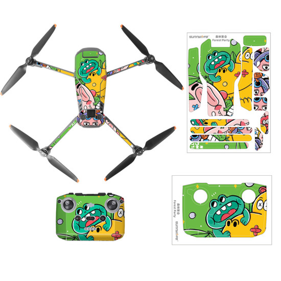 For Mavic 3 Stickers 3M Protective Film PVC Decals Skin Wrap Accessories Kit for Sunnylife  Parts Combo
