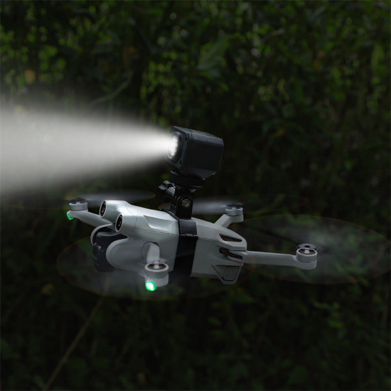 For Mini 3 Pro Drone Light Holder Sports Camera Accessories Mount Bracket Lamp Sunnylife for ACTION 2/GoPro 10/Insta360 GO2 Part
