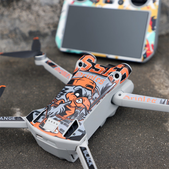 Colored Stickers For DJI Mini 3 Pro Protective Film Scratch-proof Decals Skin for RC-N1/RC Drone Accessory Set Parts Sunnylife 