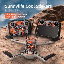 Colored Stickers For DJI Mini 3 Pro Protective Film Scratch-proof Decals Skin for RC-N1/RC Drone Accessory Set Parts Sunnylife 