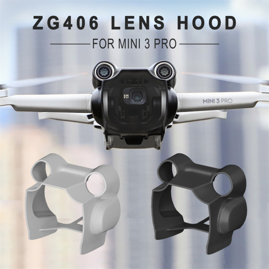 Lens Hood for Mini 3 Pro Shade Cover Gimbal Protective Cap Drone Accessories ZG406 Sunnylife Anti-glare Plastic Protector Set 
