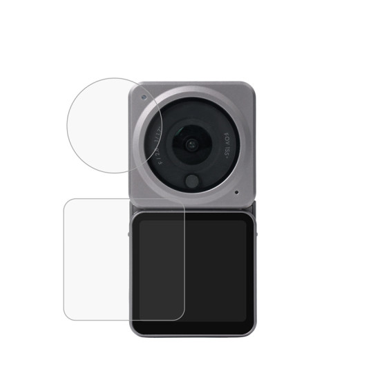For DJI ACTION 2 Protective Film Combo Tempered Glass Lens Film Front Rear Screen Protector Sunnylife Accessories Kit Parts