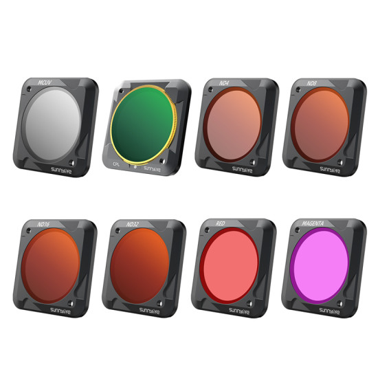 Sunnylife Lens Filter for DJI ACTION 2 Action Camera Magnetic Adjustable Filters Set Accessories Kit ND Diving MCUV CPL