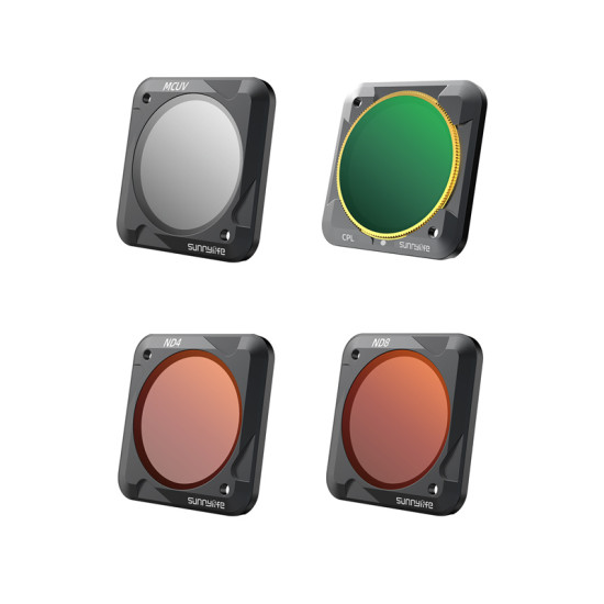 Sunnylife Lens Filter for DJI ACTION 2 Action Camera Magnetic Adjustable Filters Set Accessories Kit ND Diving MCUV CPL