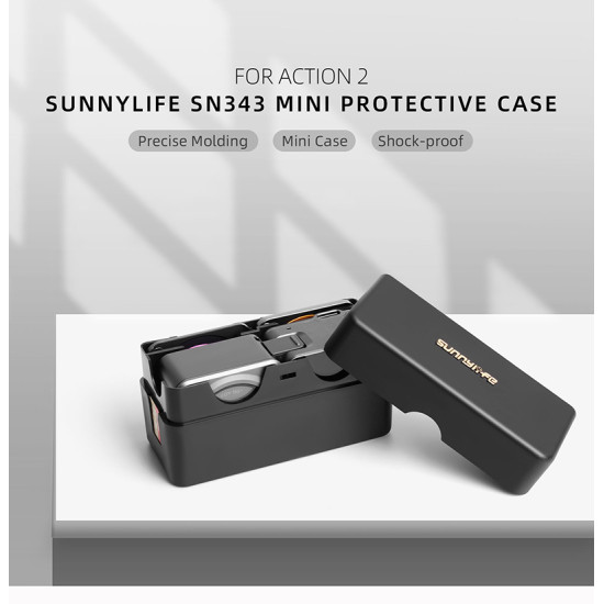 DJI Action 2 Anti-fall Protective Box Carrying Case Portable Storage for DJI Osmo Sunnylife SN343 Mini Sports Camera Accessories