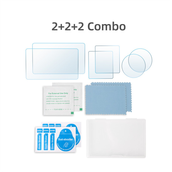 For OSMO Action 3  Lens Film Screen Protective Tempered Glass Membrane Films Sport Camera Accessories Parts Anti-Dust Sunnylife