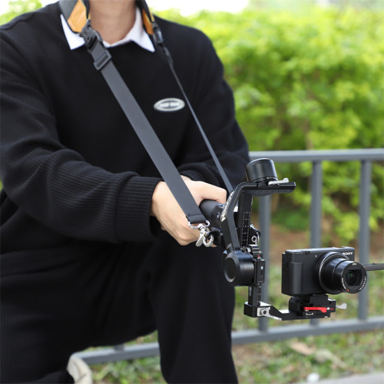 Sunnylife Dual Hook Strap for DJI RS 3 Mini Accessories Stress Reliever Shoulder Double Comfortable Belt Stabilizer Neck Lanyard 