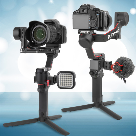 Adapter Clamp for DJI RS 2/RSC 2/RS 3/RS 3 Pro Accessories Monitor Holder Locating Hole Gimbal Mounting Plate 1/4 Thread 3/8 Set