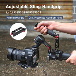Handle Sling Handgrip for DJI RS 2/RSC 2/RS 3/RS 3 Pro Foldable Threaded Holes Adjustable Accessories Gimbal Handheld Stabilizer