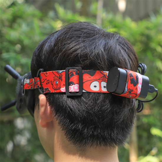Head Strap Headband for DJI Avata Goggles 2/FPV Goggles V2 Colorful Battery Holder Accessories Sunnylife Soft Elastic Adjustable 