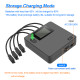For DJI YX Dji Air3 Charger Color Screen Battery Manager 4-Way Digital Display Storage Charger 