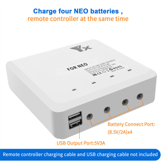 NEO charger Charge four NEO batteries 
